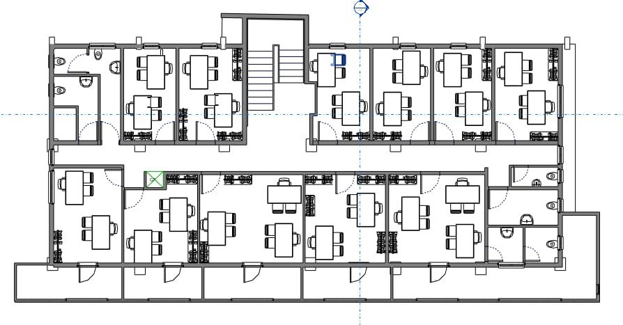 Plan d'aménagement de bureaux